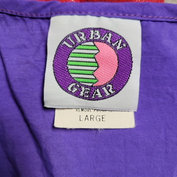 Vintage 90's Nylon Urban Gear Top Black Elastic Waist - Picture 2 of 4